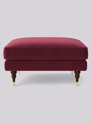 Swoon Red Charlbury Ottoman - Image 1 of 3