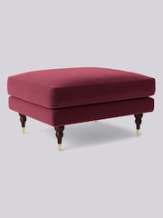 Swoon Red Charlbury Ottoman - Image 2 of 3