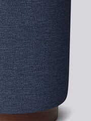 Swoon Houseweave Navy Blue Penfold Footstool - Image 2 of 2