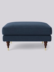Swoon Blue Charlbury Ottoman - Image 1 of 3