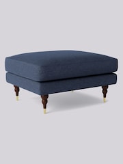 Swoon Blue Charlbury Ottoman - Image 2 of 3