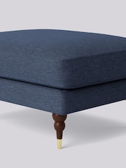 Swoon Blue Charlbury Ottoman - Image 3 of 3