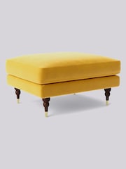 Swoon Yellow Charlbury Ottoman - Image 2 of 3
