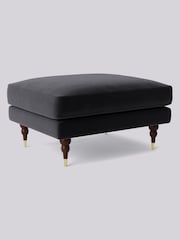 Swoon Black Charlbury Ottoman - Image 2 of 3