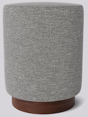 Swoon Houseweave Thunder Grey Penfold Footstool - Image 1 of 2