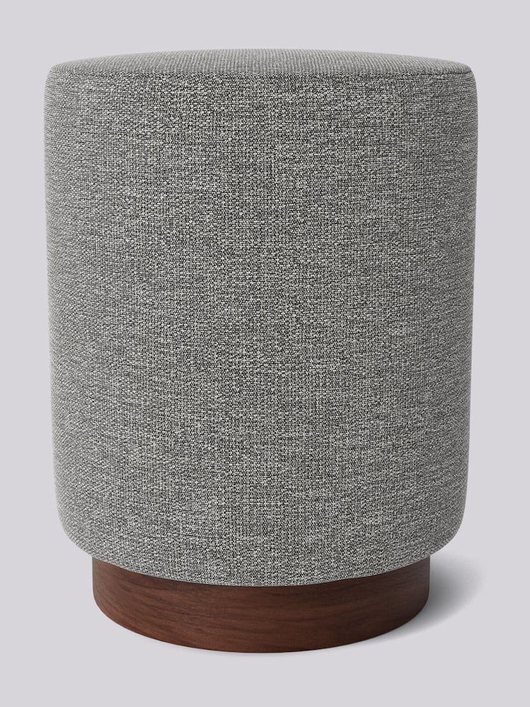 Swoon Houseweave Thunder Grey Penfold Footstool - Image 2 of 2