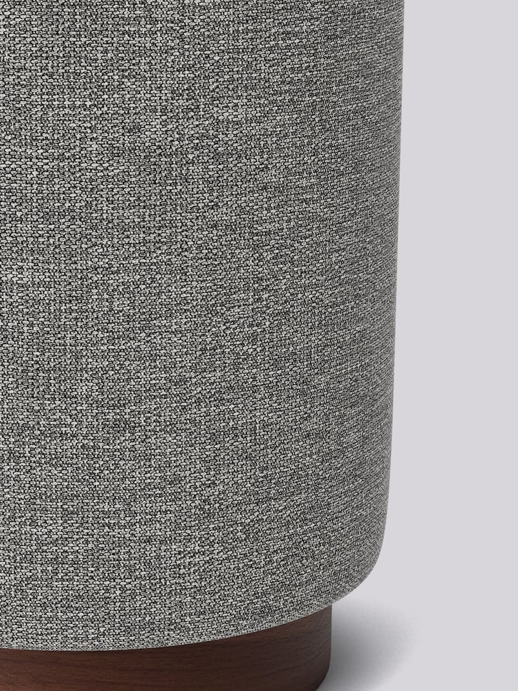 Swoon Houseweave Thunder Grey Penfold Footstool - Image 2 of 2 Swoon Houseweave Thunder Grey Penfold Footstool - Image 2 of 2