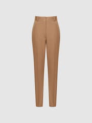 Reiss Camel Mara Slim Leg Tailored Trousers - Image 2 of 6