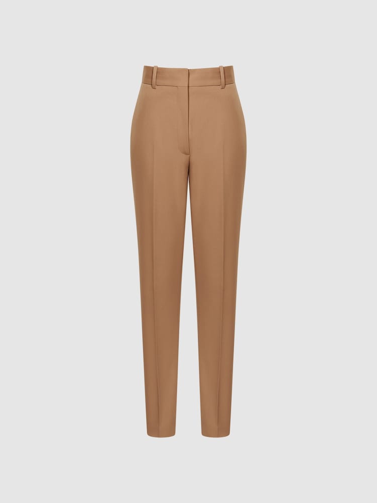 Reiss Camel Mara Slim Leg Tailored Trousers - Image 2 of 6