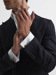 Reiss Gold Callum Knot Cufflinks - Image 2 of 6