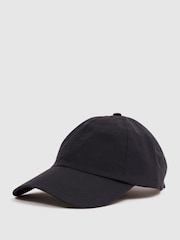 Reiss Black Fento Ripstop Baseball Cap - Image 1 of 5