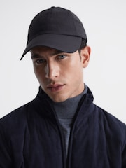 Reiss Black Fento Ripstop Baseball Cap - Image 2 of 5