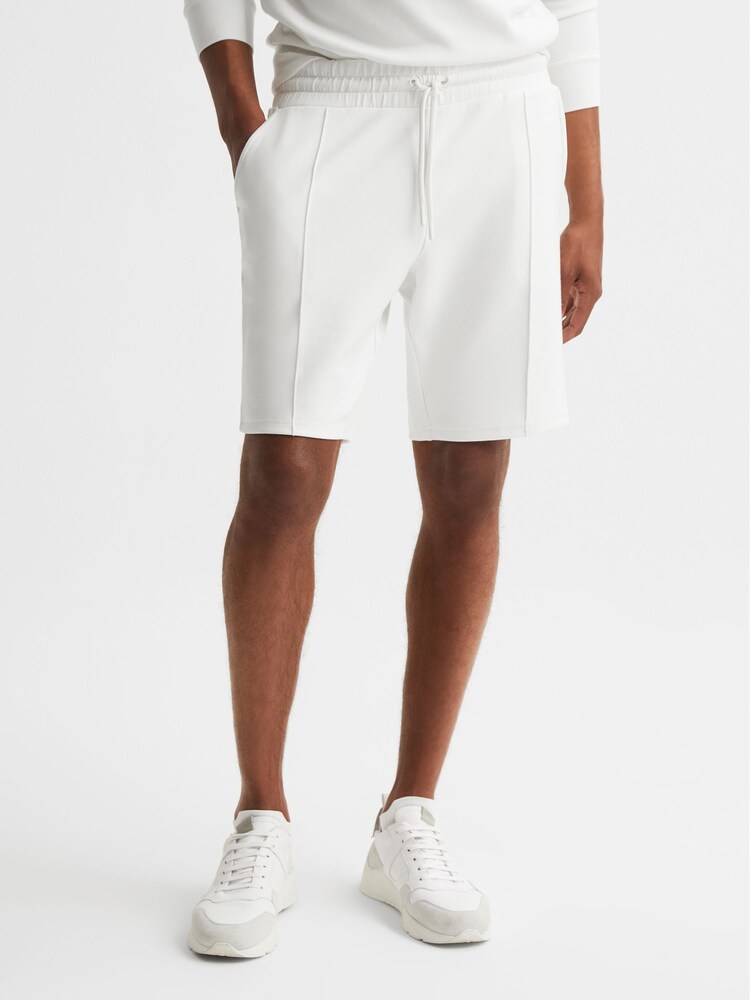 Reiss White Castore - Mason Castore Bonded Shorts - Image 1 of 6