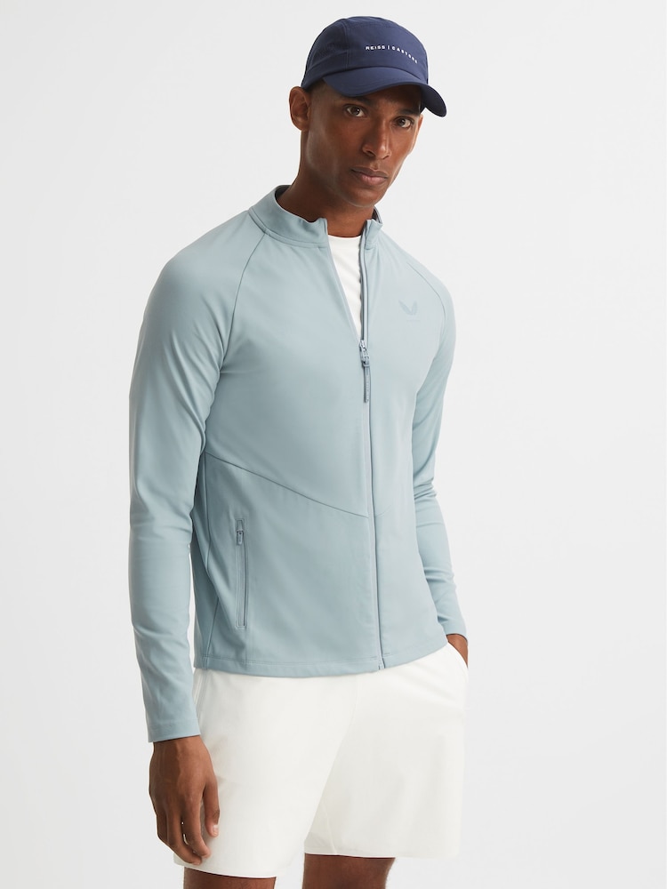 Reiss Blue Castore - Micah Castore Performance Stretch Jacket - Image 1 of 7
