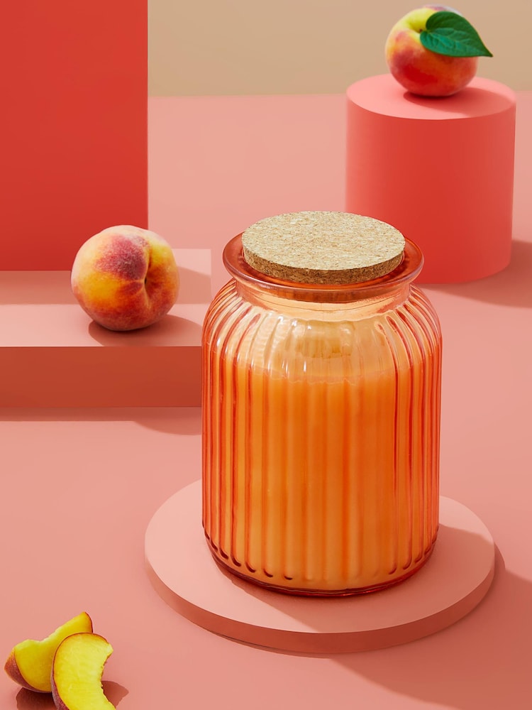 Orange Peach and Peony Jar Scented Candle - Image 2 of 4