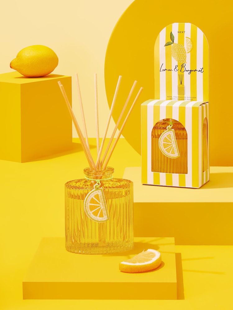 Lemon & Bergamot 100ml Fragranced Reed Diffuser - Image 1 of 4