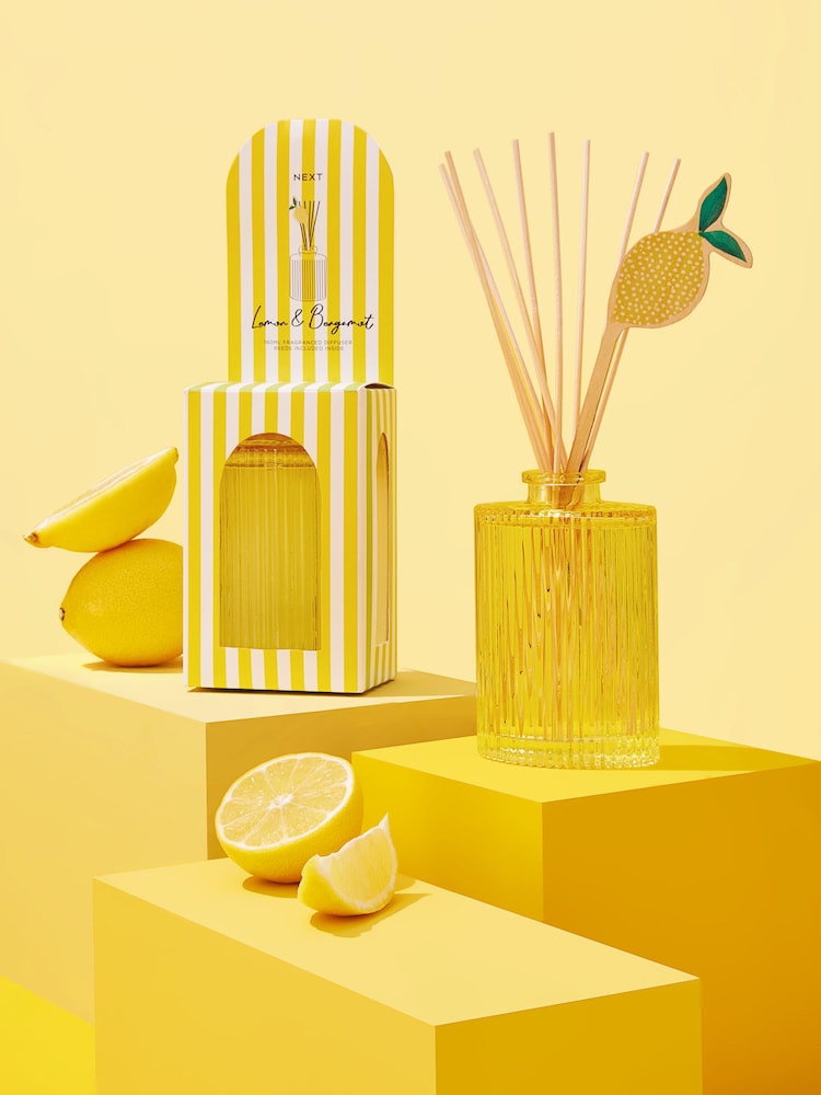 Lemon & Bergamot 180ml Fragranced Reed Diffuser - Image 1 of 4 Lemon & Bergamot 180ml Fragranced Reed Diffuser - Image 1 of 4