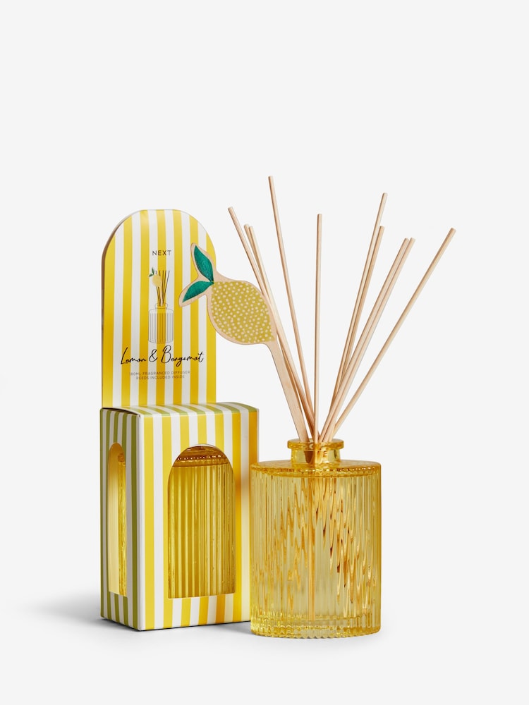 Lemon & Bergamot 180ml Fragranced Reed Diffuser - Image 4 of 4