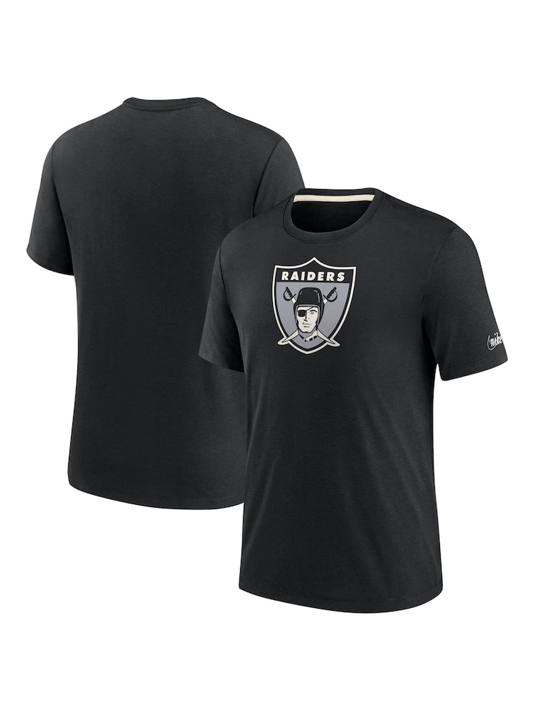 Nike Black NFL Fanatics Las Vegas Raiders Impact Tri-Blend T-Shirt - Image 3 of 3