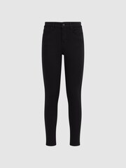 Reiss Black Lux Petite Mid Rise Skinny Jeans - Image 2 of 11