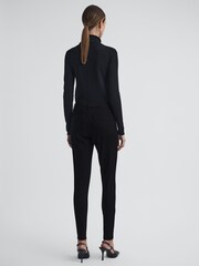 Reiss Black Lux Petite Mid Rise Skinny Jeans - Image 5 of 11