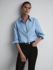 Reiss Black Lux Petite Mid Rise Skinny Jeans - Image 6 of 11