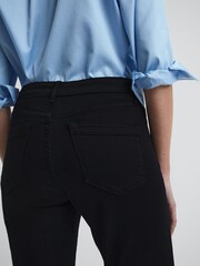 Reiss Black Lux Petite Mid Rise Skinny Jeans - Image 9 of 11