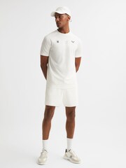 Reiss White Gabriel Castore Performance T-Shirt - Image 1 of 8