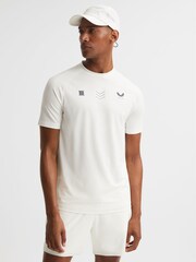 Reiss White Gabriel Castore Performance T-Shirt - Image 3 of 8