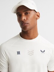 Reiss White Gabriel Castore Performance T-Shirt - Image 4 of 8