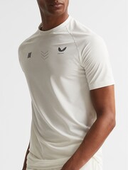 Reiss White Gabriel Castore Performance T-Shirt - Image 8 of 8