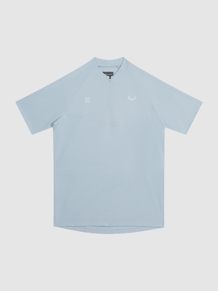 Reiss Blue Castore - Asher Castore Performance T-Shirt - Image 2 of 8