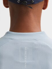 Reiss Blue Castore - Asher Castore Performance T-Shirt - Image 6 of 8
