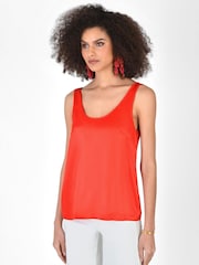 Ro&Zo Orange Satin Cami Top - Image 1 of 1