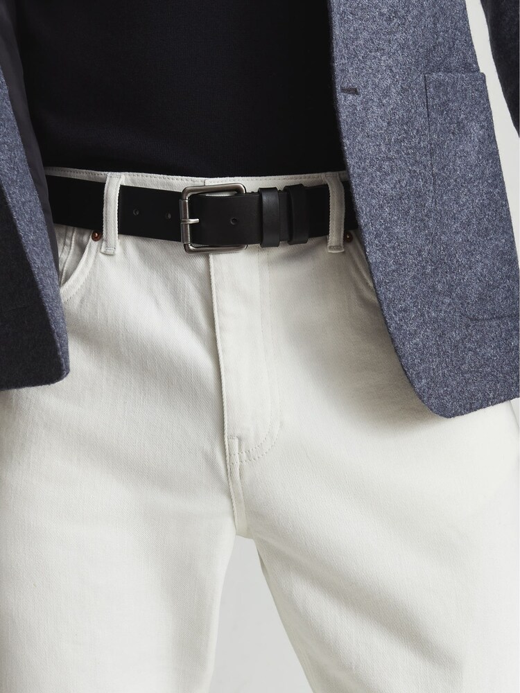 Reiss Black Ablemarle Leather Belt - Image 2 of 4