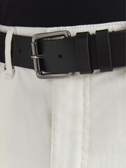 Reiss Black Ablemarle Leather Belt - Image 4 of 4