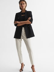 Reiss Black Esme Cut Out Off-Shoulder Top - Image 7 of 7