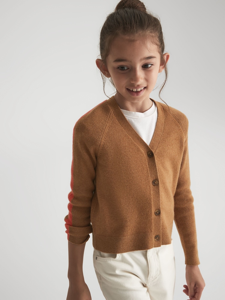 Reiss Amelia Strickjacke mit Farbblockdesign - Bild 1 von 8