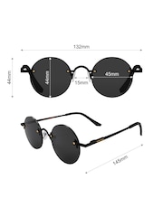 London Mole Matte Black Scientist Sunglasses - Image 5 of 6