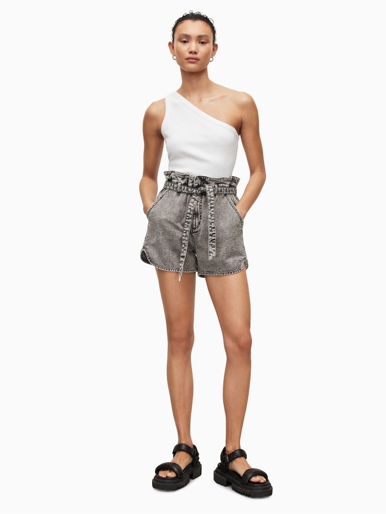 AllSaints Black Dale Shorts - Image 2 of 5