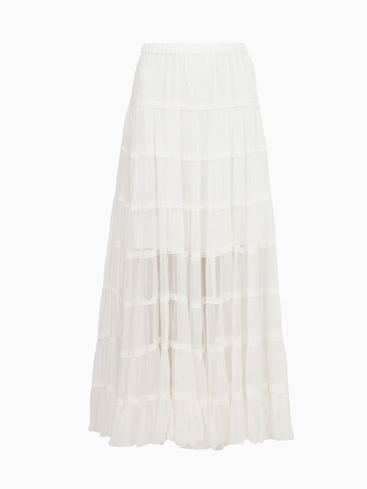 AllSaints White Eva Skirt - Image 6 of 6