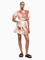 AllSaints Pink Mae Luar Skirt - Image 3 of 6