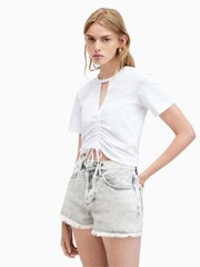 AllSaints White 100% Cotton Gigi T-Shirt - Image 2 of 6