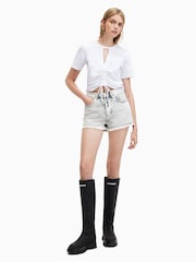 AllSaints White 100% Cotton Gigi T-Shirt - Image 5 of 6