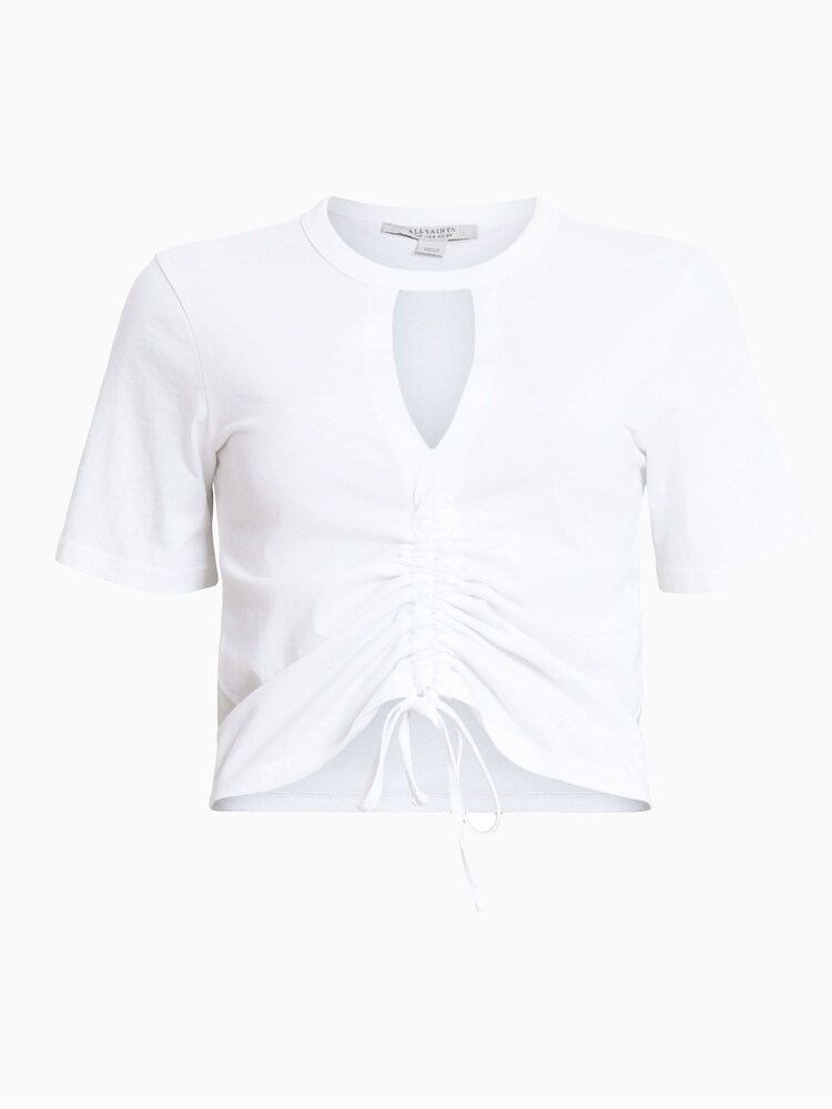AllSaints White 100% Cotton Gigi T-Shirt - Image 6 of 6