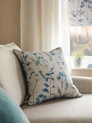Blue Isla Floral Cushion - Image 1 of 4