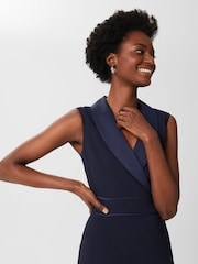Hobbs Blue Kara Tux Dress - Image 3 of 4