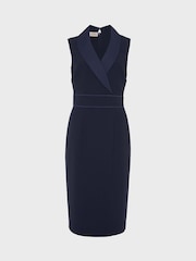 Hobbs Blue Kara Tux Dress - Image 4 of 4