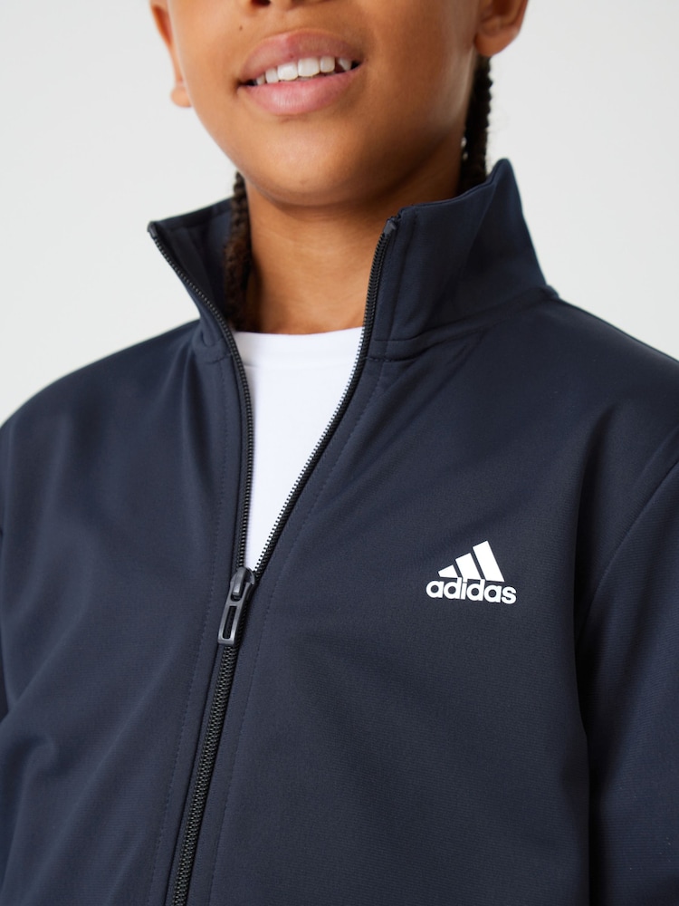 أزرق داكن - بدلة رياضية بشعار كبير أساسية من adidas - Image 7 of 17