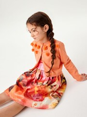 Orange Occasion Cardigan (3mths-14yrs) - Image 3 of 6